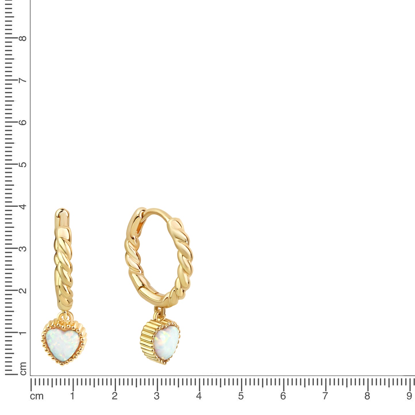 Creolen 925/- Sterling Silber vergoldet 2,3cm synth. Opal