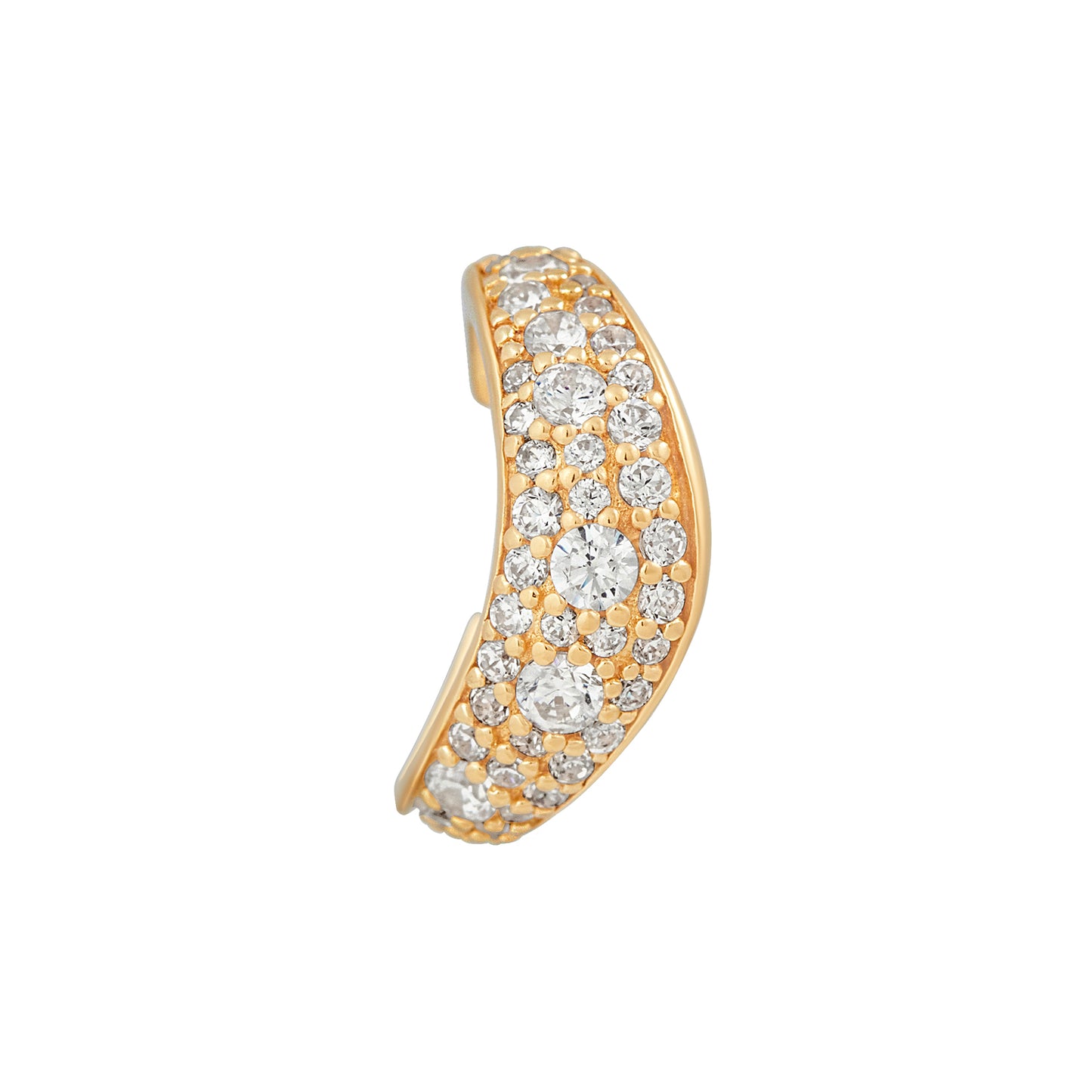 cai Ear Cuff 925/- Sterling Silber vergoldet 1,4cm Zirkonia