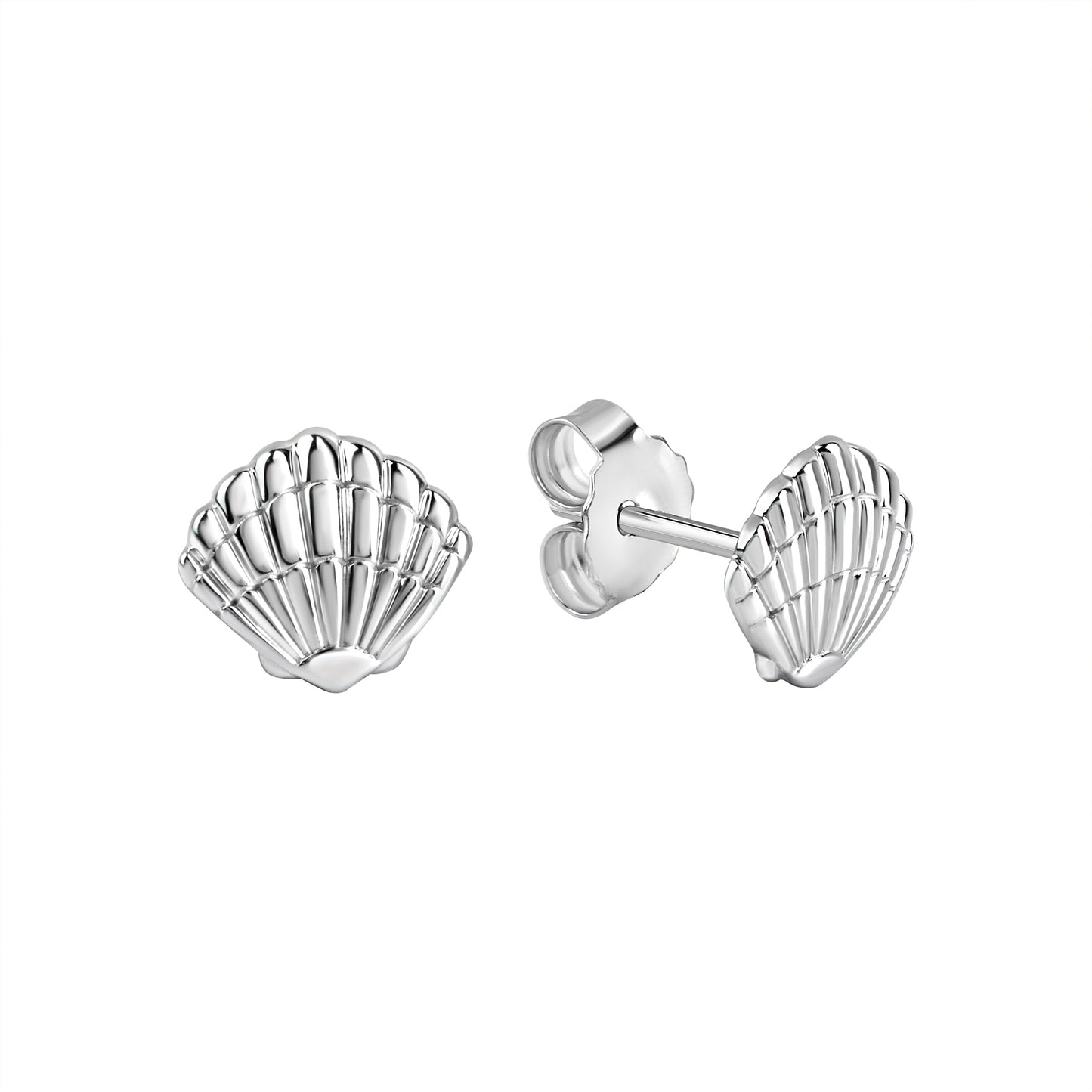 Ohrstecker 925/- Sterling Silber Rhodiniert 0,8cm