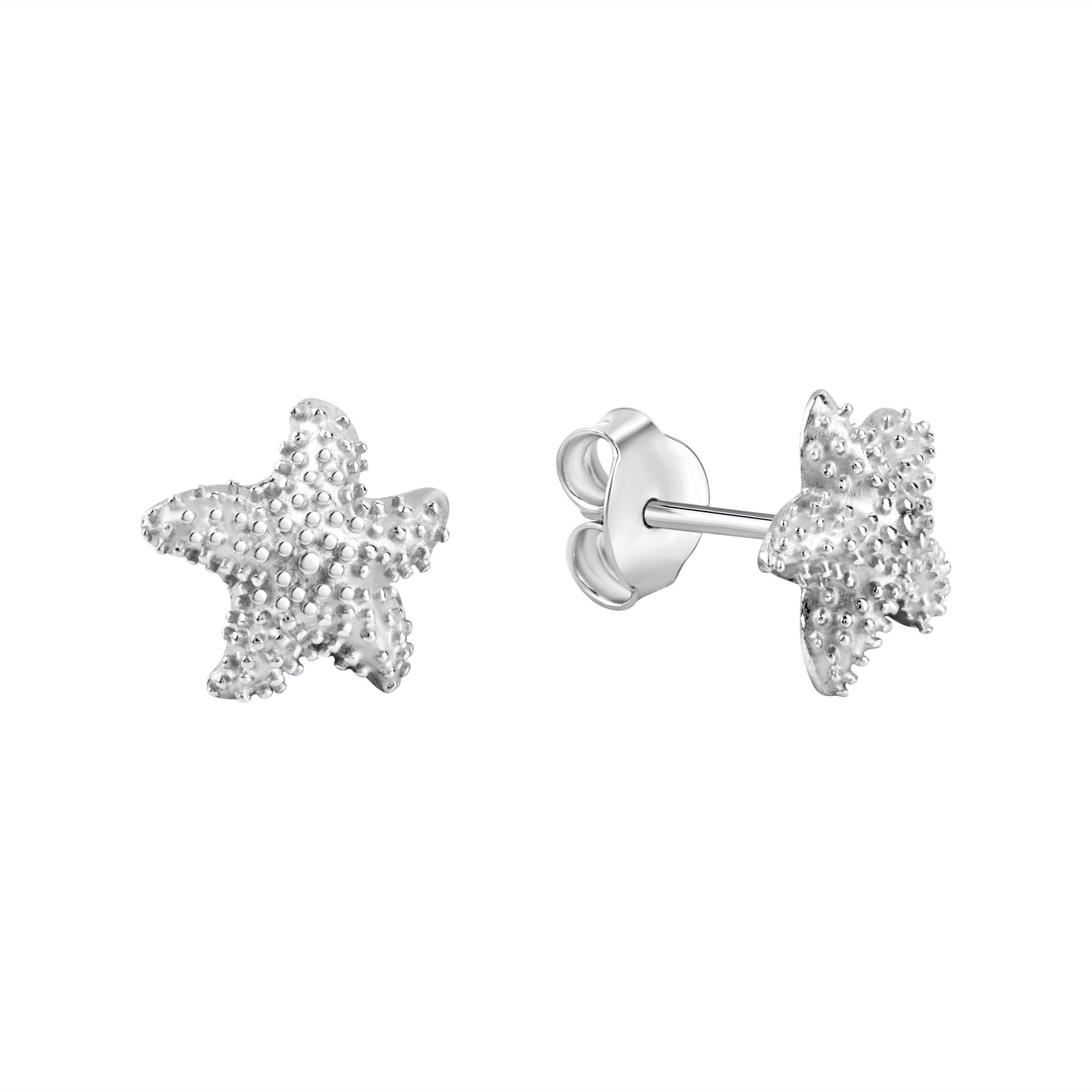 Ohrstecker 925/- Sterling Silber rhodiniert 0,8cm