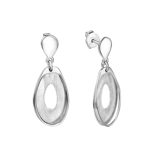 Ohrhänger 925/- Sterling Silber Rhodiniert 3,0cm