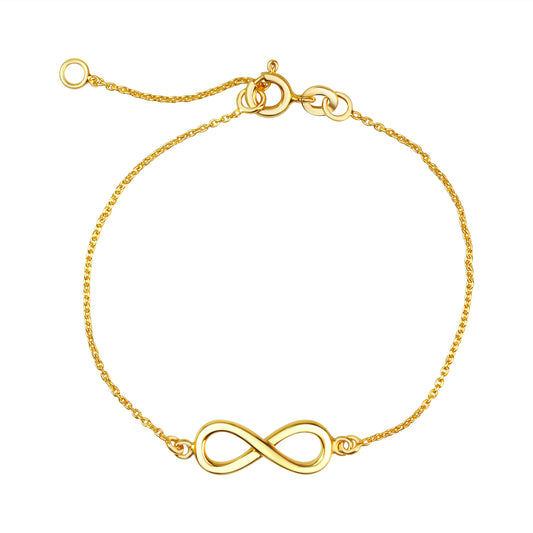 Armband Ankerkette 925/- Sterling Silber vergoldet 19,0cm