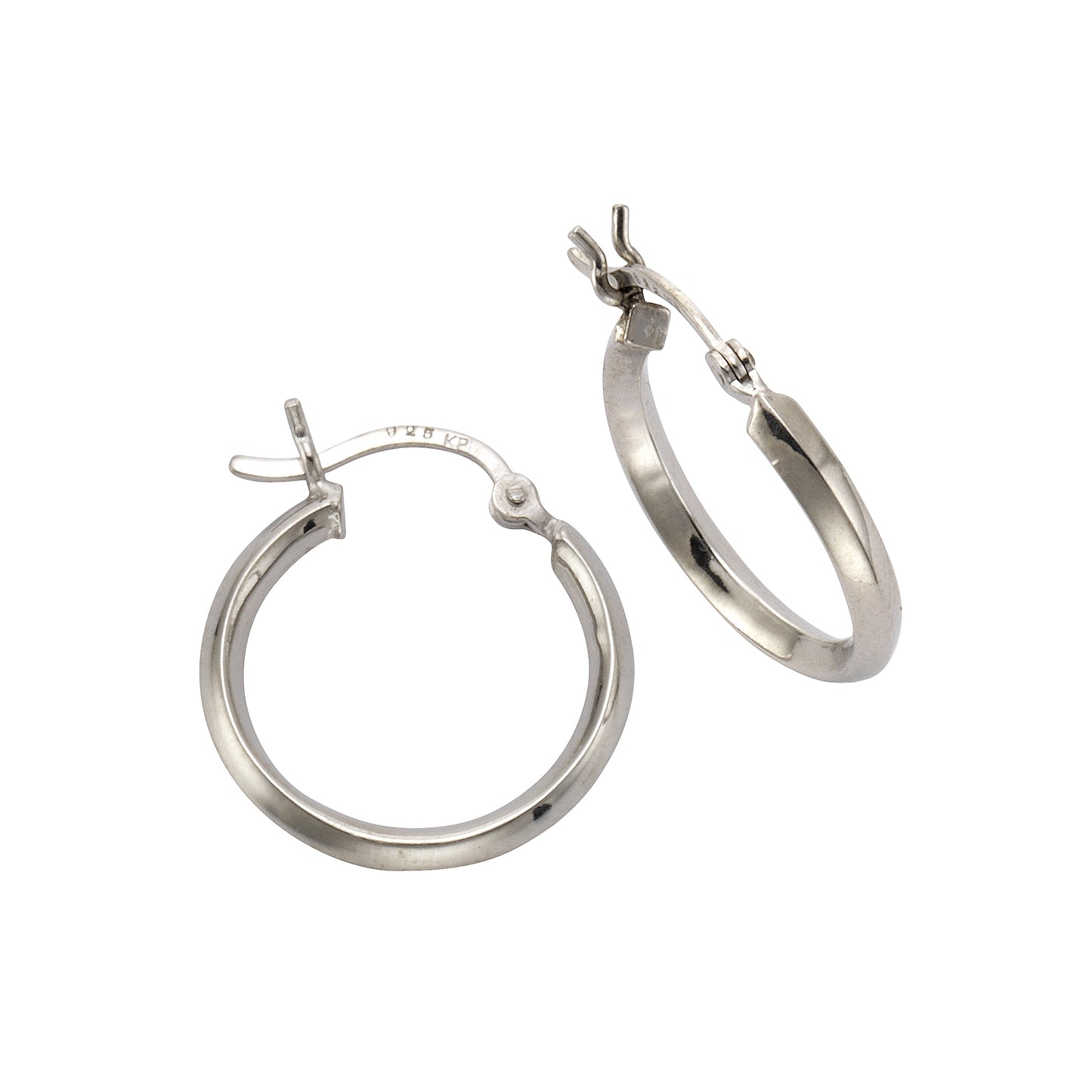 Creolen 925/- Sterling Silber Rhodiniert 2,0cm