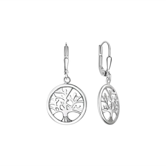 Ohrhänger 925/- Sterling Silber Rhodiniert 3,5cm