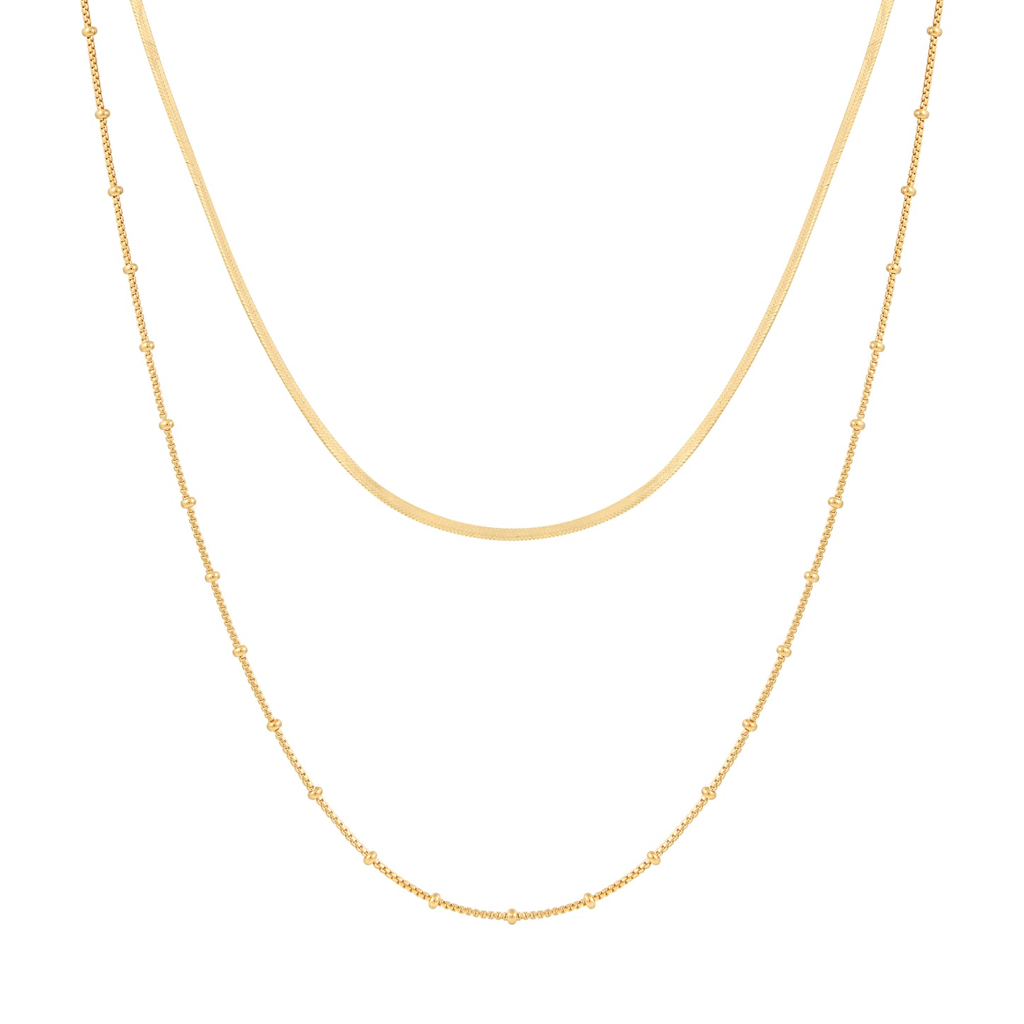 cai Collier Schlangenkette 925/- Sterling Silber vergoldet 43,0cm
