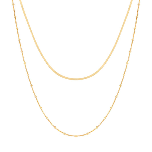 cai Collier Schlangenkette 925/- Sterling Silber vergoldet 43,0cm