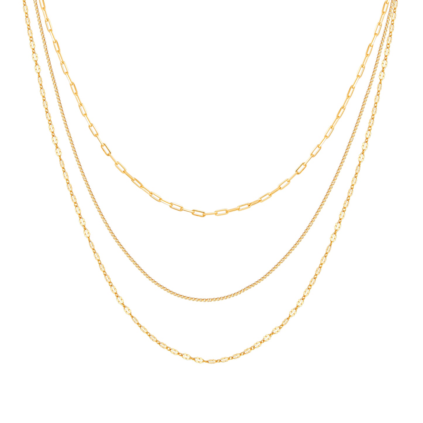 cai Collier Fantasiekette 925/- Sterling Silber vergoldet 43,0cm