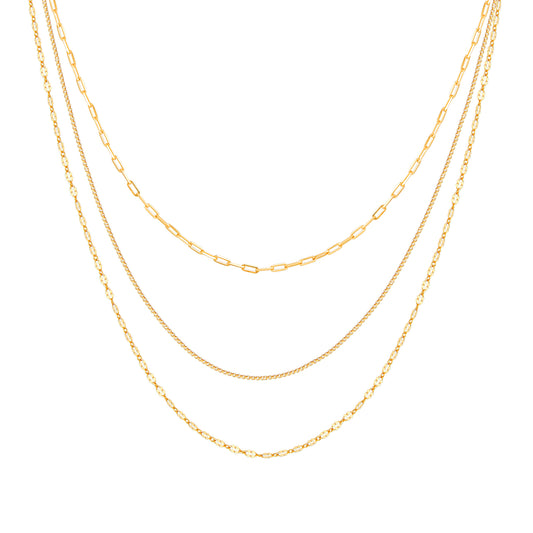 cai Collier Fantasiekette 925/- Sterling Silber vergoldet 43,0cm