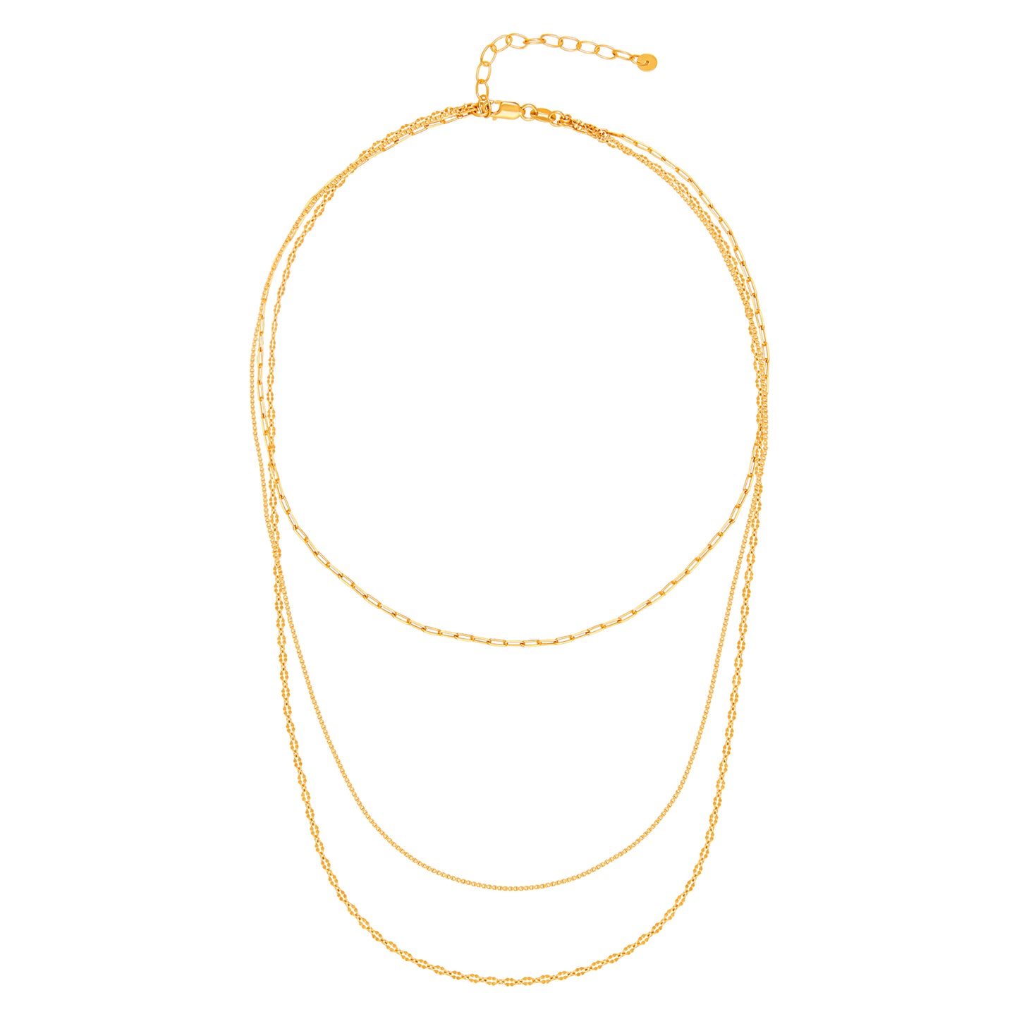cai Collier Fantasiekette 925/- Sterling Silber vergoldet 43,0cm