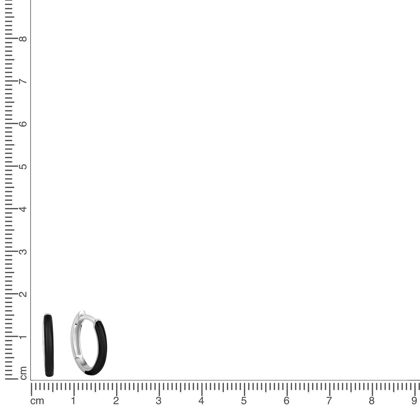 Creolen 925/- Sterling Silber rhodiniert 1,4cm