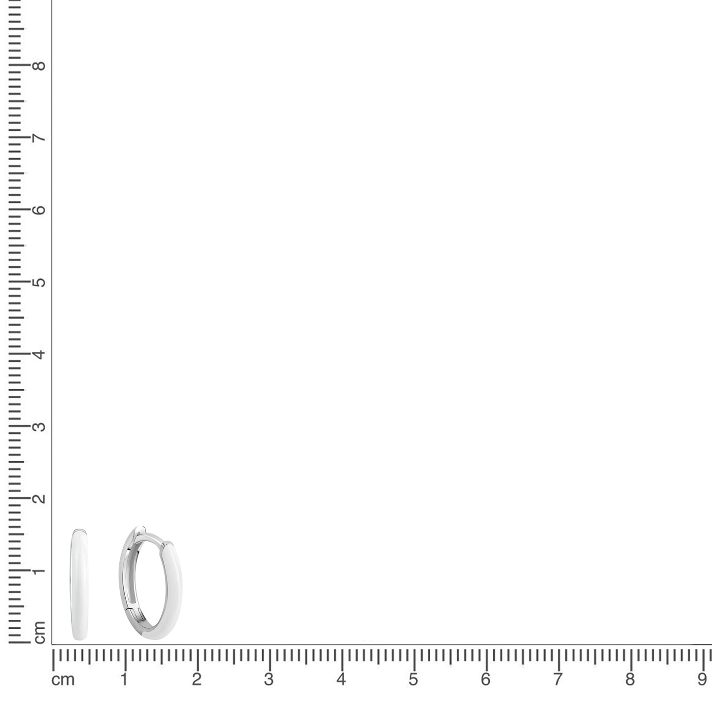 Creolen 925/- Sterling Silber Rhodiniert 1,4cm