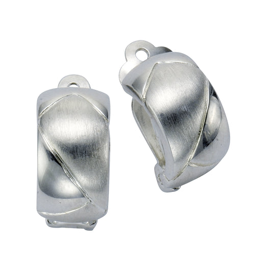 Ohrhänger 925/- Sterling Silber rhodiniert 1,5cm