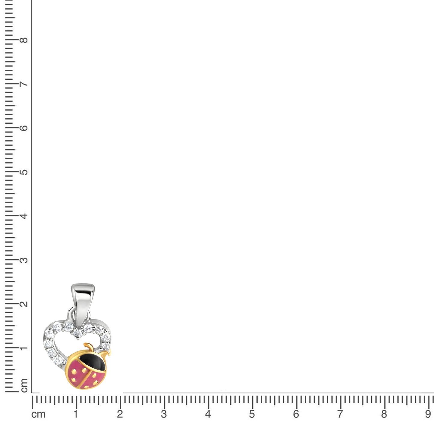 Anhänger 925/- Sterling Silber vergoldet (teil) 1,5cm Zirkonia