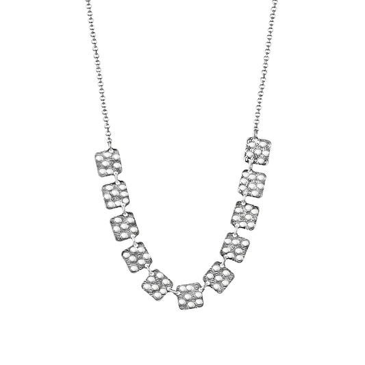 Kette Fantasiekette 925/- Sterling Silber Rhodiniert 45,0cm