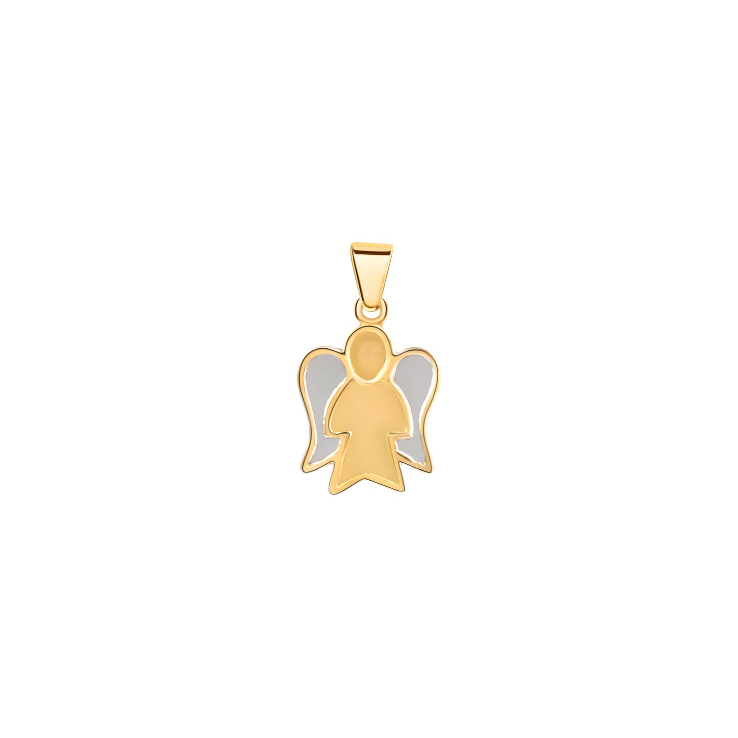Anhänger 333/- Gold rhodiniert (teil) 1,8cm