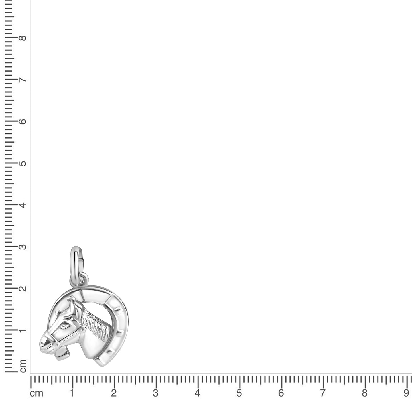 Anhänger 925/- Sterling Silber rhodiniert 1,8cm