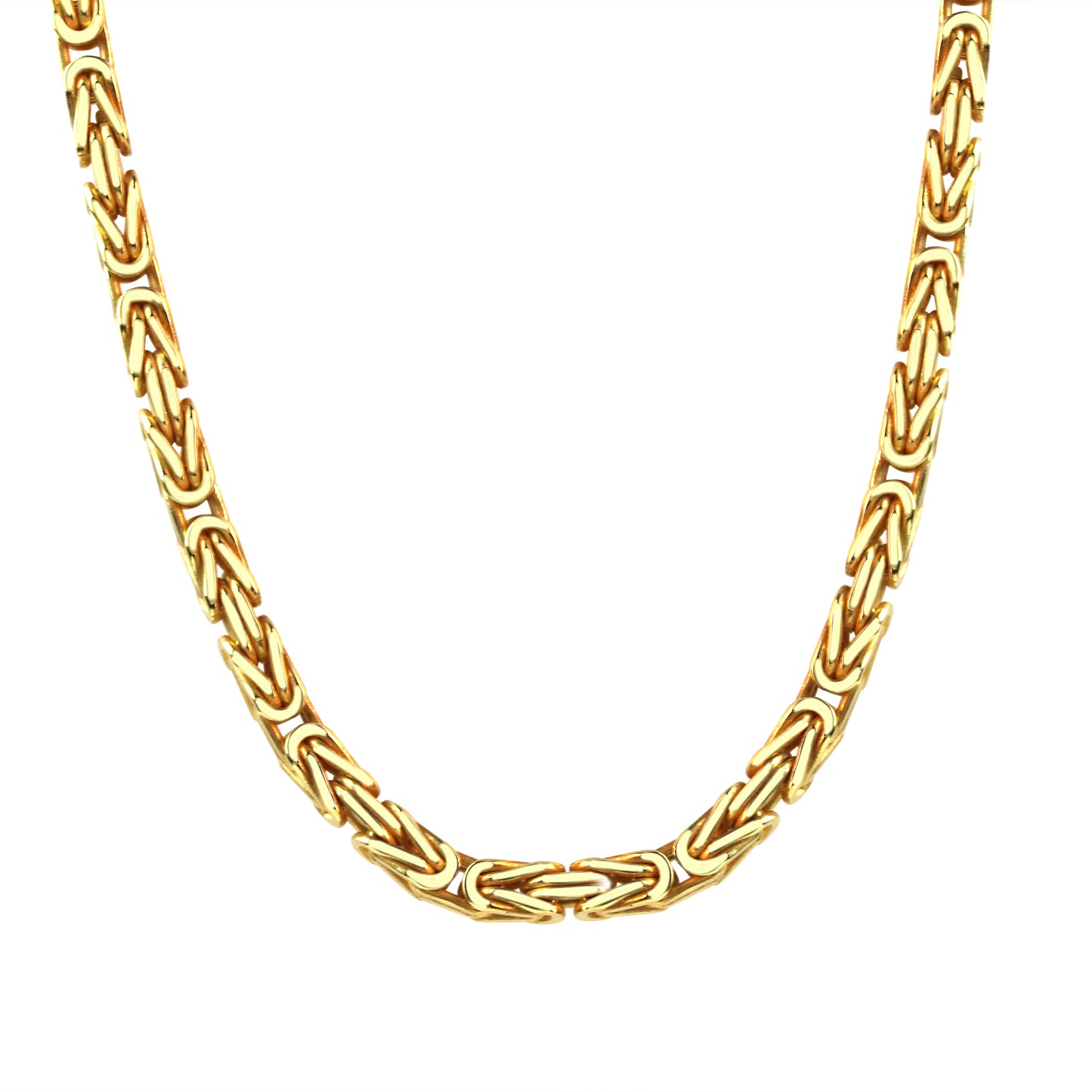 Kette Königskette 925/- Sterling Silber vergoldet 60cm