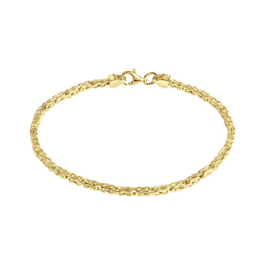 Armband Königskette 925/- Sterling Silber vergoldet 20cm