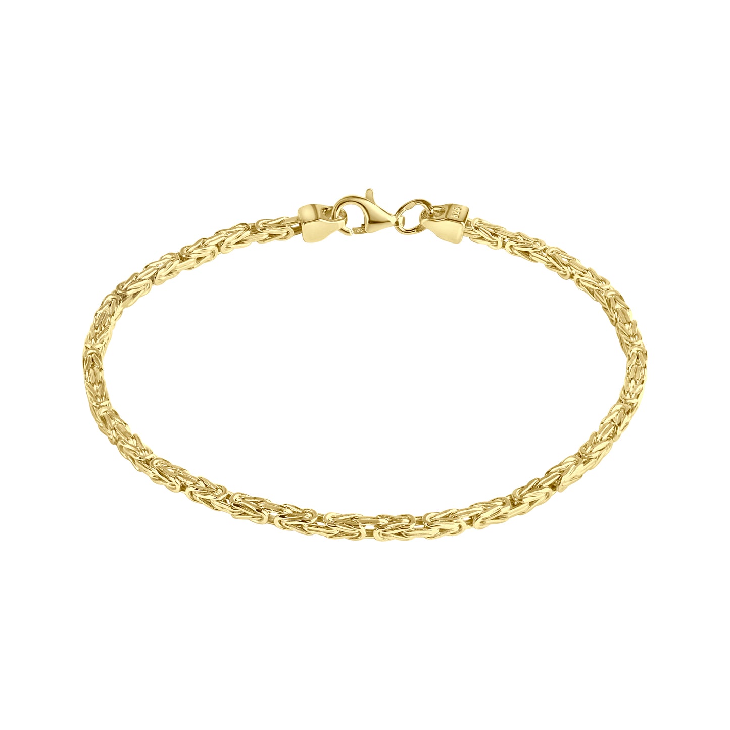 Armband Königskette 925/- Sterling Silber vergoldet 21cm