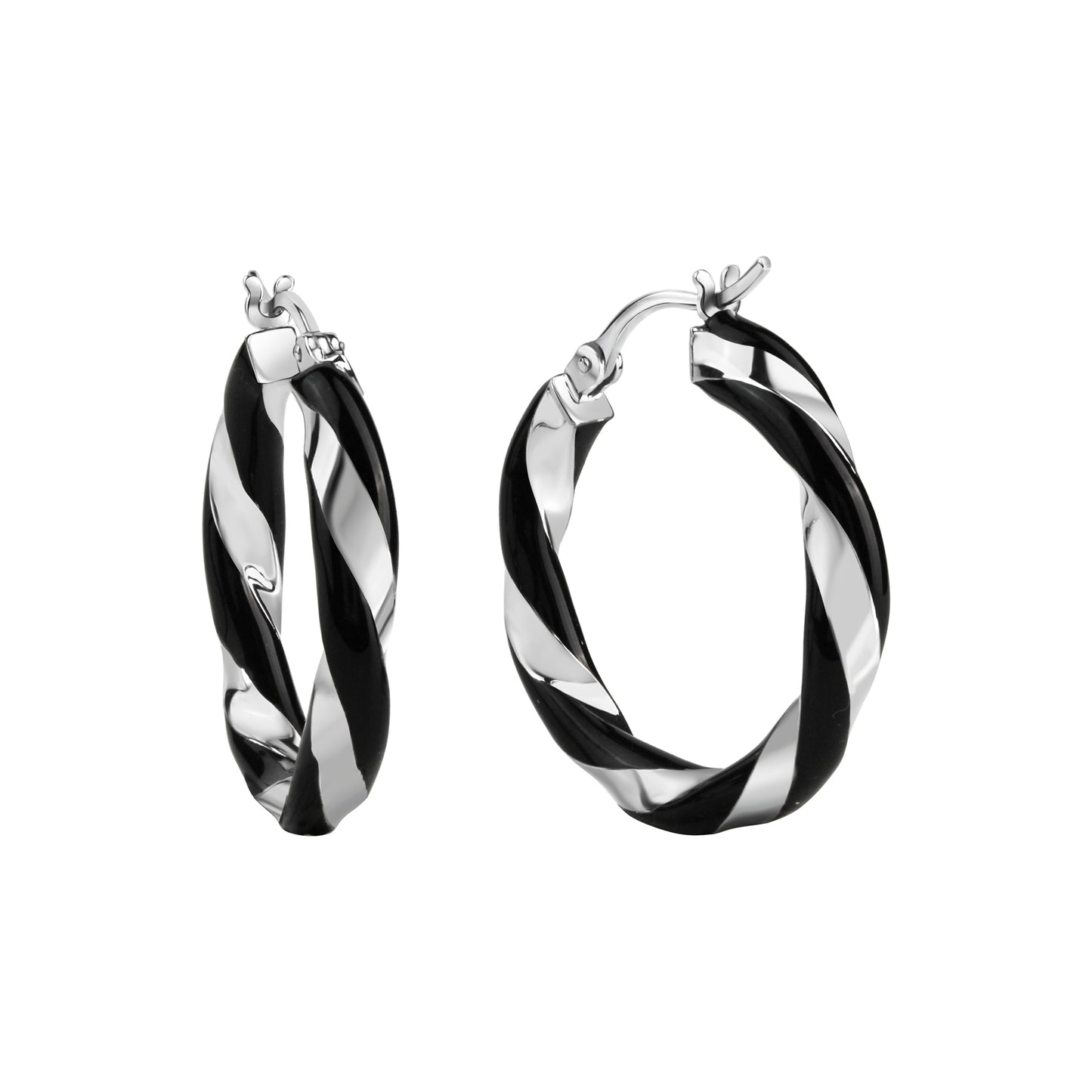 Creolen 925/- Sterling Silber Rhodiniert 2,7cm