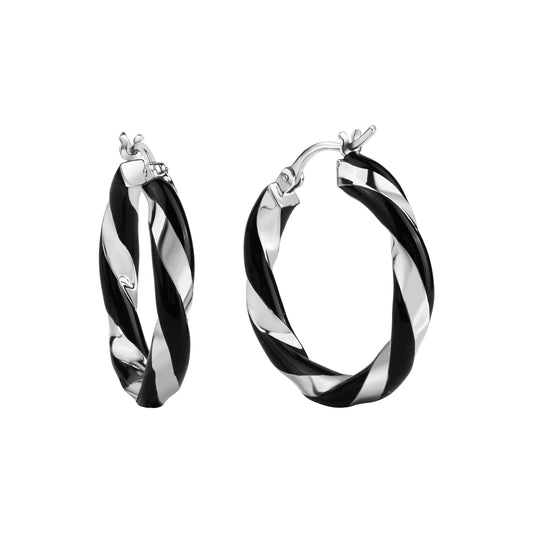 Creolen 925/- Sterling Silber Rhodiniert 2,7cm