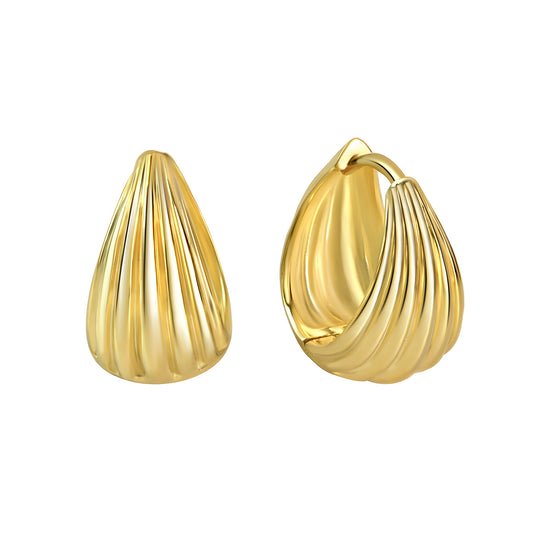 Creolen 925/- Sterling Silber vergoldet 1,4cm