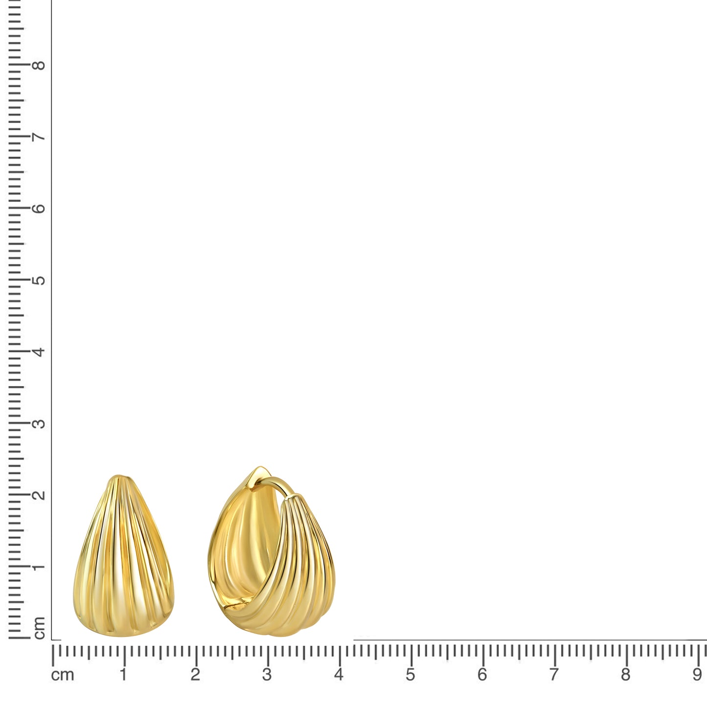 Creolen 925/- Sterling Silber vergoldet 1,4cm