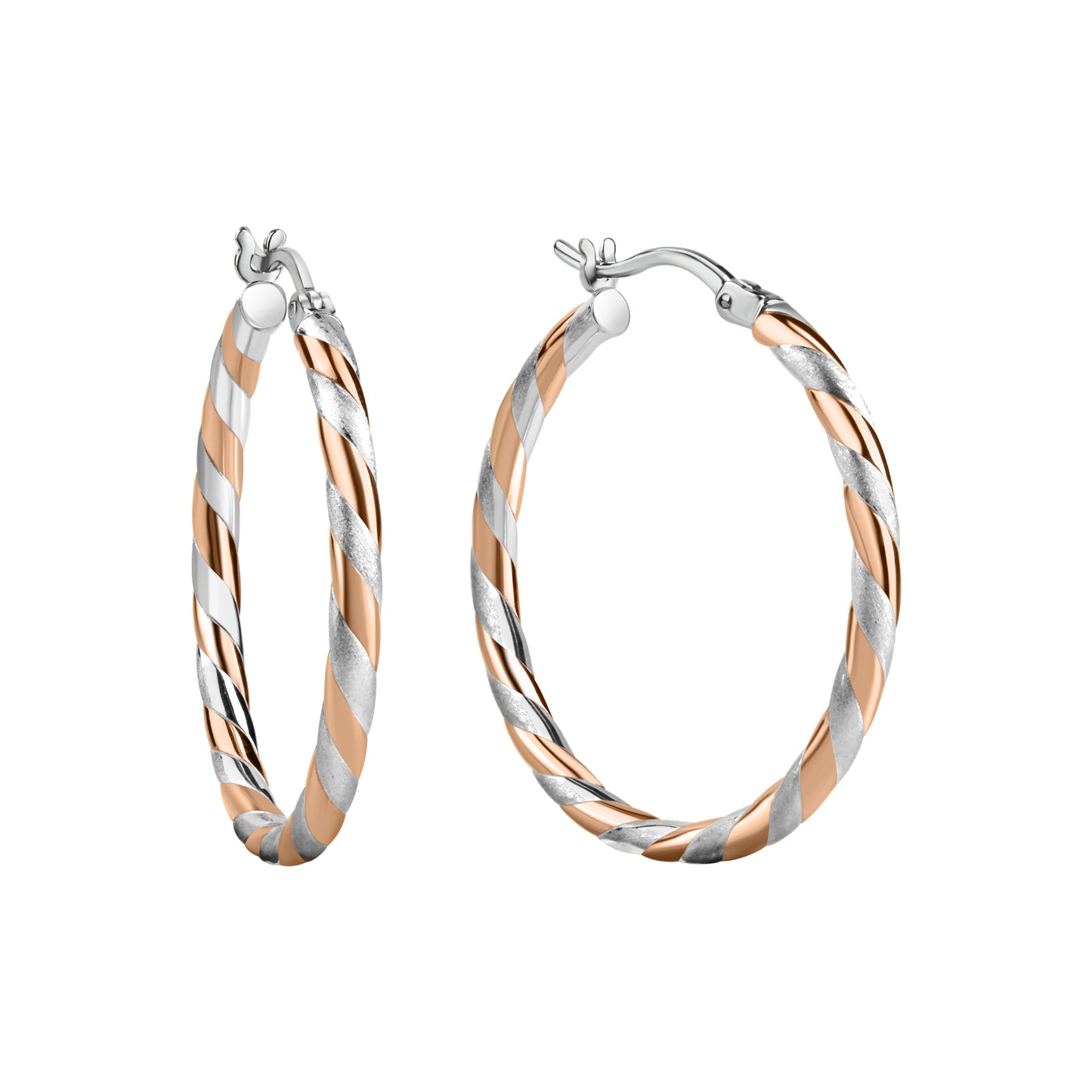 Creolen 925/- Sterling Silber Rhodiniert 3,0cm