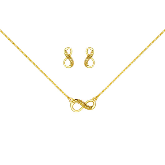 Set Anhänger/Kette und Ohrstecker 925/- Sterling Silber vergoldet 45,0cm