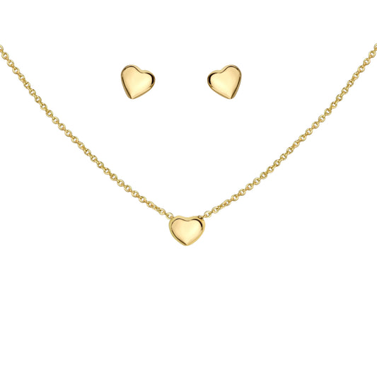 Set Anhänger/Kette und Ohrstecker 925/- Sterling Silber vergoldet 45,0cm
