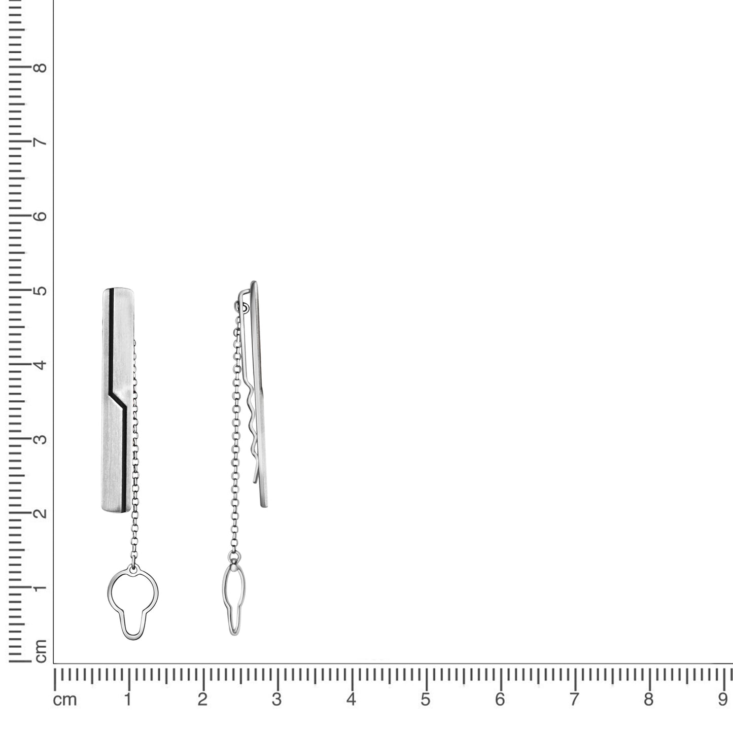 Krawattenhalter 925/- Sterling Silber oxidiert 6,3cm
