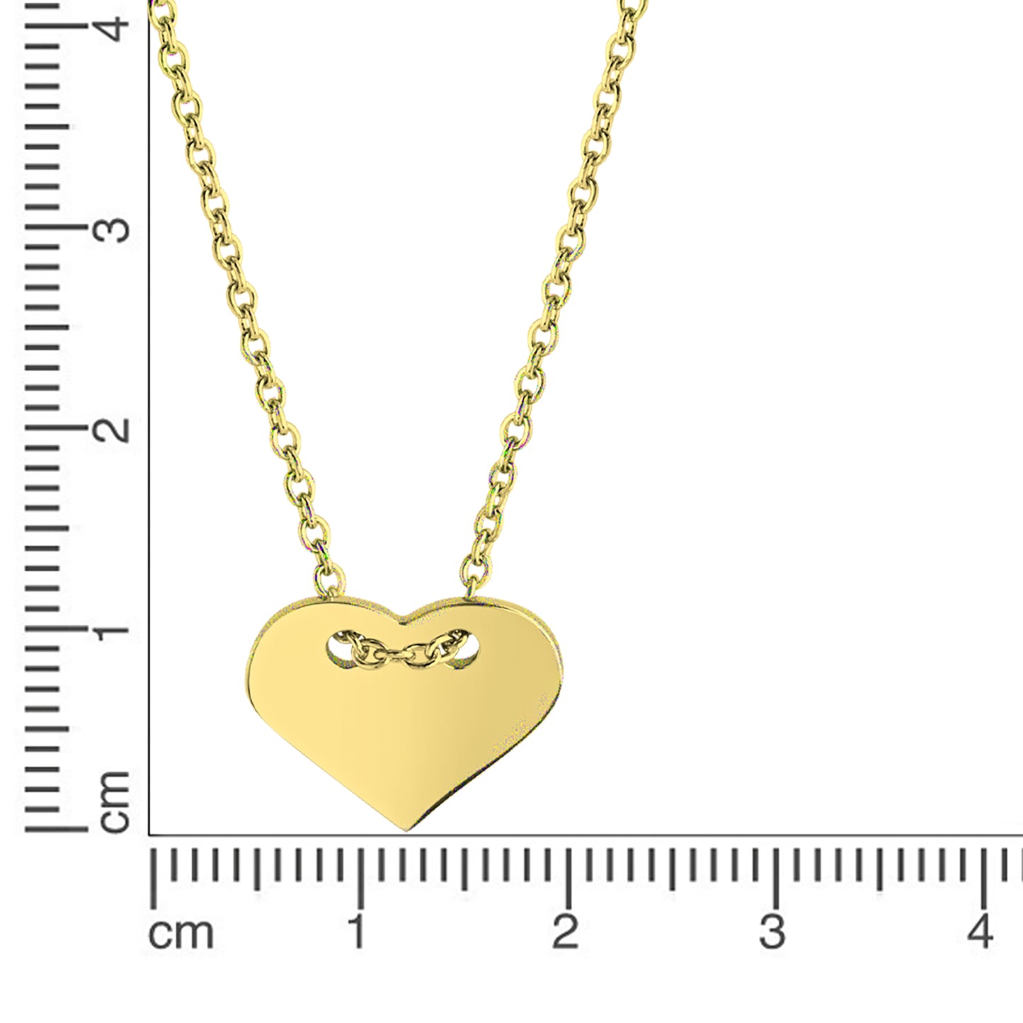 Collier Ankerkette Edelstahl beschichtet 47,0cm
