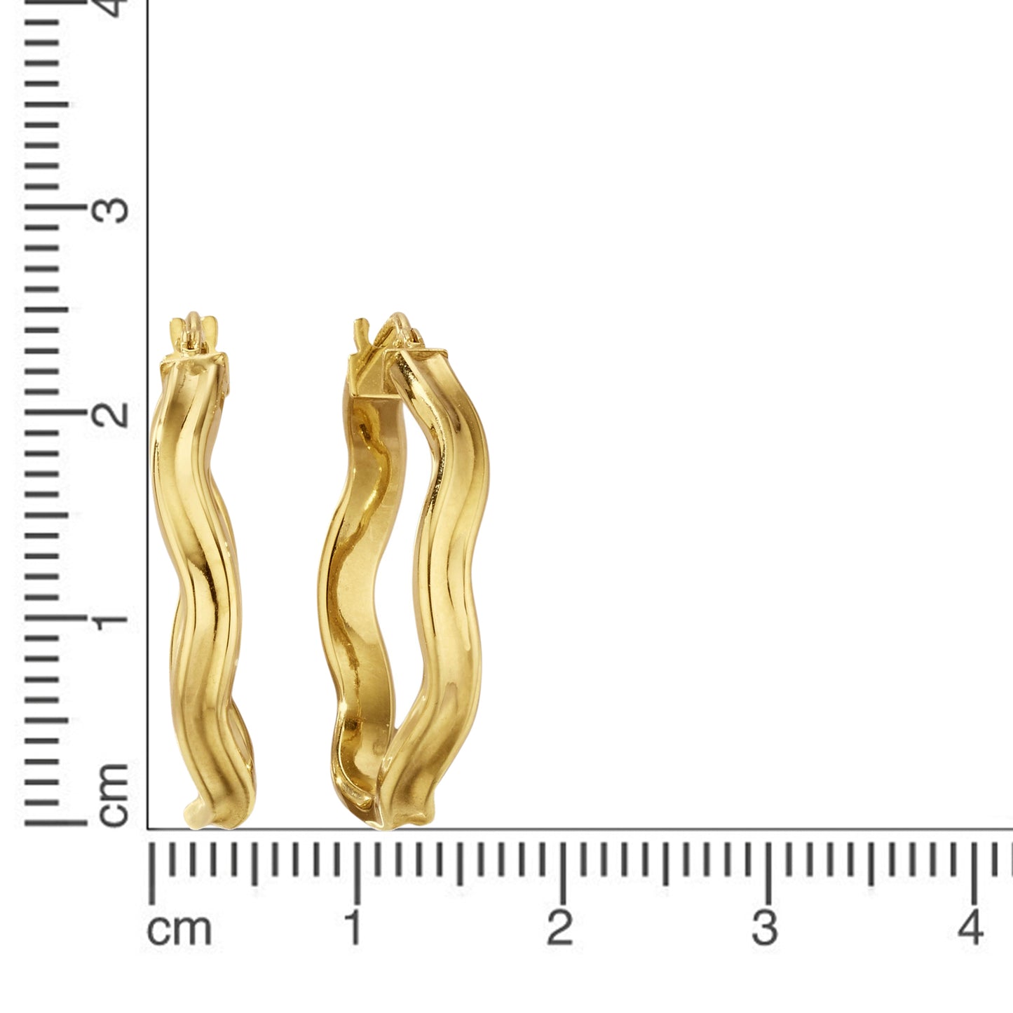Ohrringe 375/- Gold 2,3cm ohne