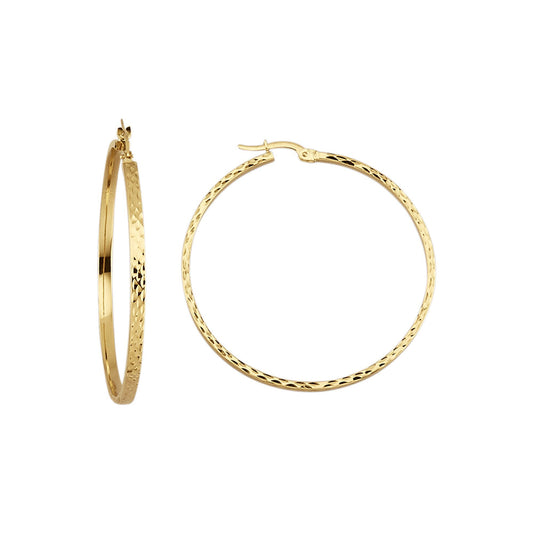 Creolen 375/- Gold 4,5cm ohne