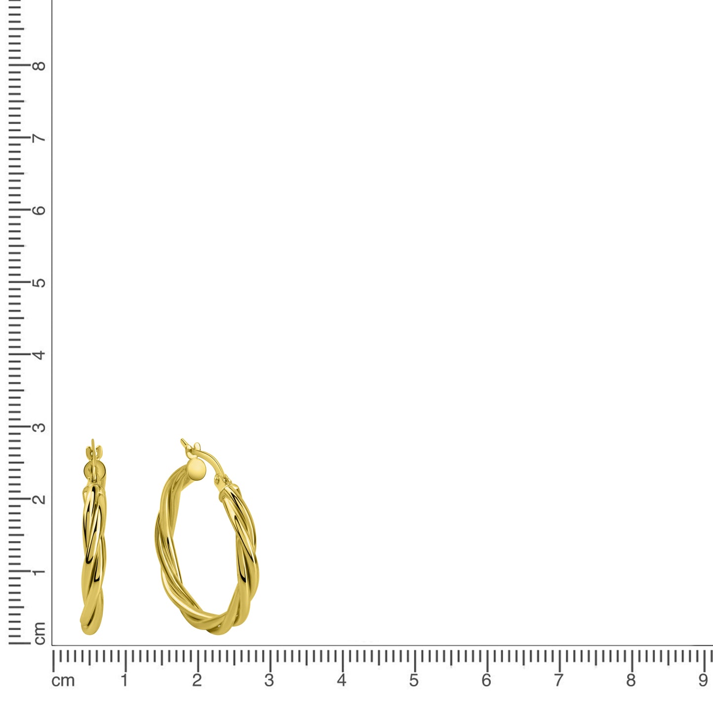 Creolen 585/- Gold 2,6cm ohne