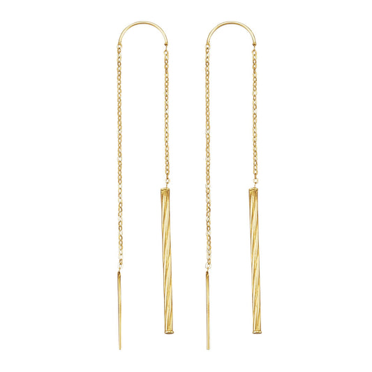 Ohrhänger 375/- Gold 7,0cm ohne