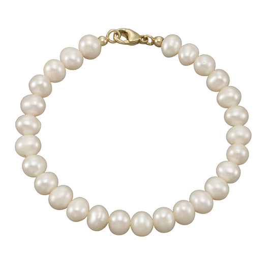 Armband Perlenarmband 375/- Gold 19cm