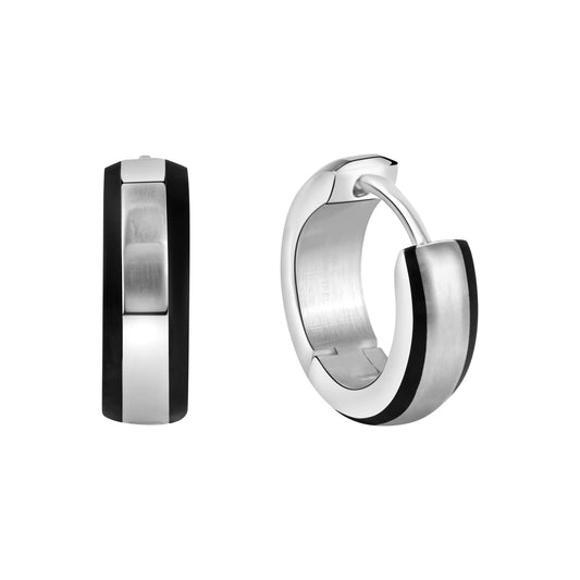 Klappcreolen Edelstahl beschichtet 1,3cm