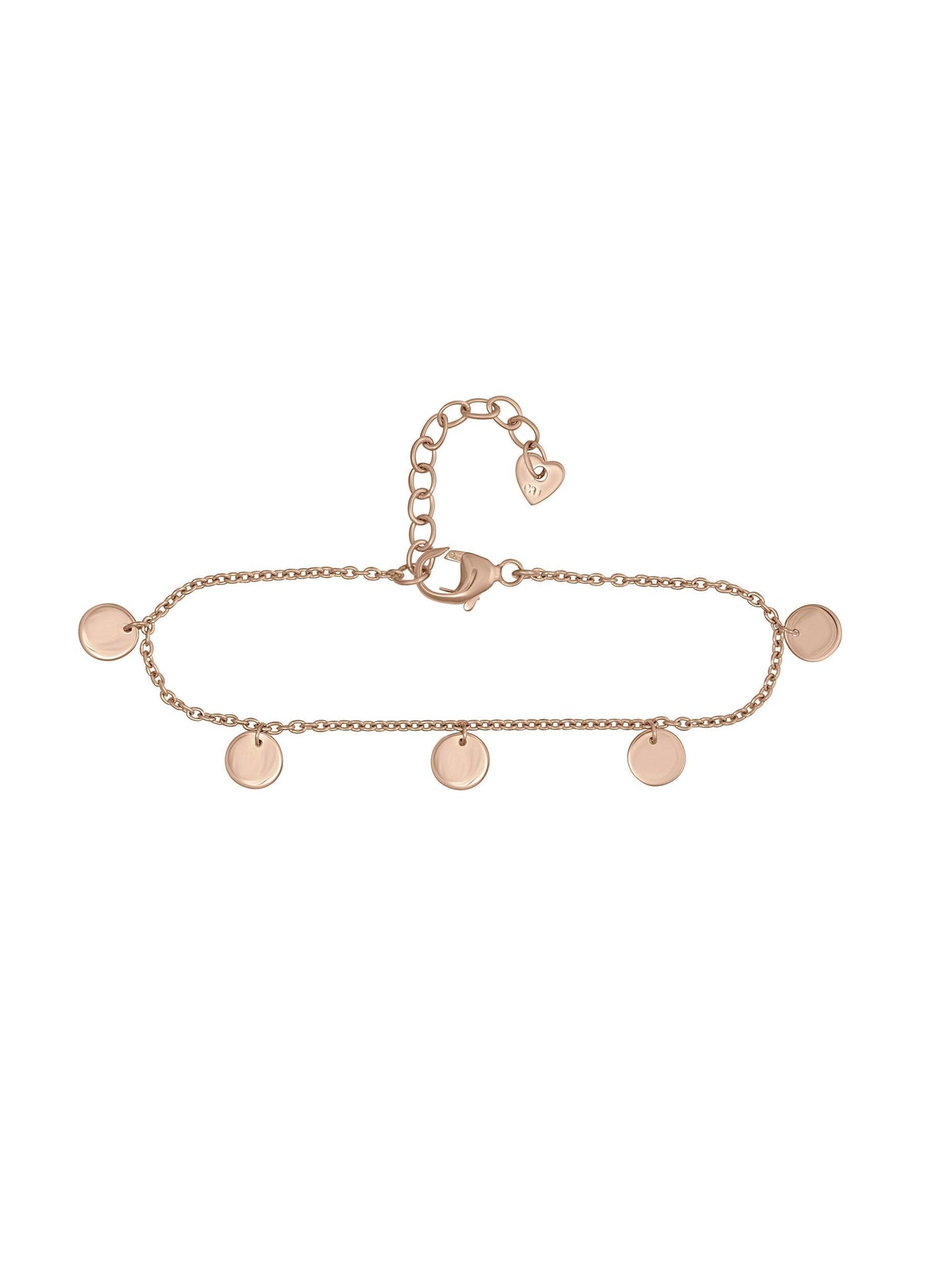 cai Fußkette Panzerkette 925/- Sterling Silber rotvergoldet 25,0cm ohne