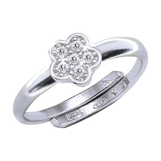 Ring 925/- Sterling Silber rhodiniert 0,60cm Zirkonia