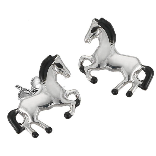 Ohrstecker 925/- Sterling Silber rhodiniert 1,0cm