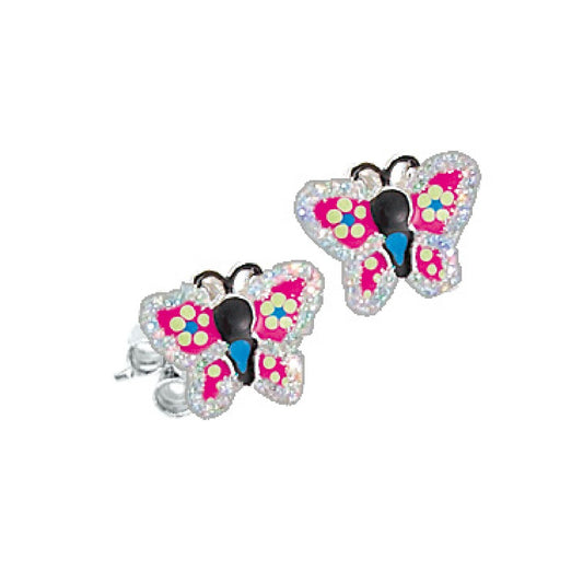 Ohrstecker 925/- Sterling Silber rhodiniert 1,00cm