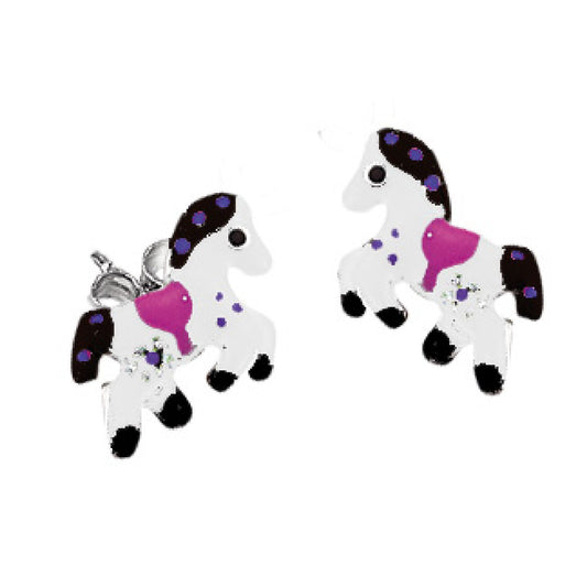 Ohrstecker 925/- Sterling Silber rhodiniert 1,00cm