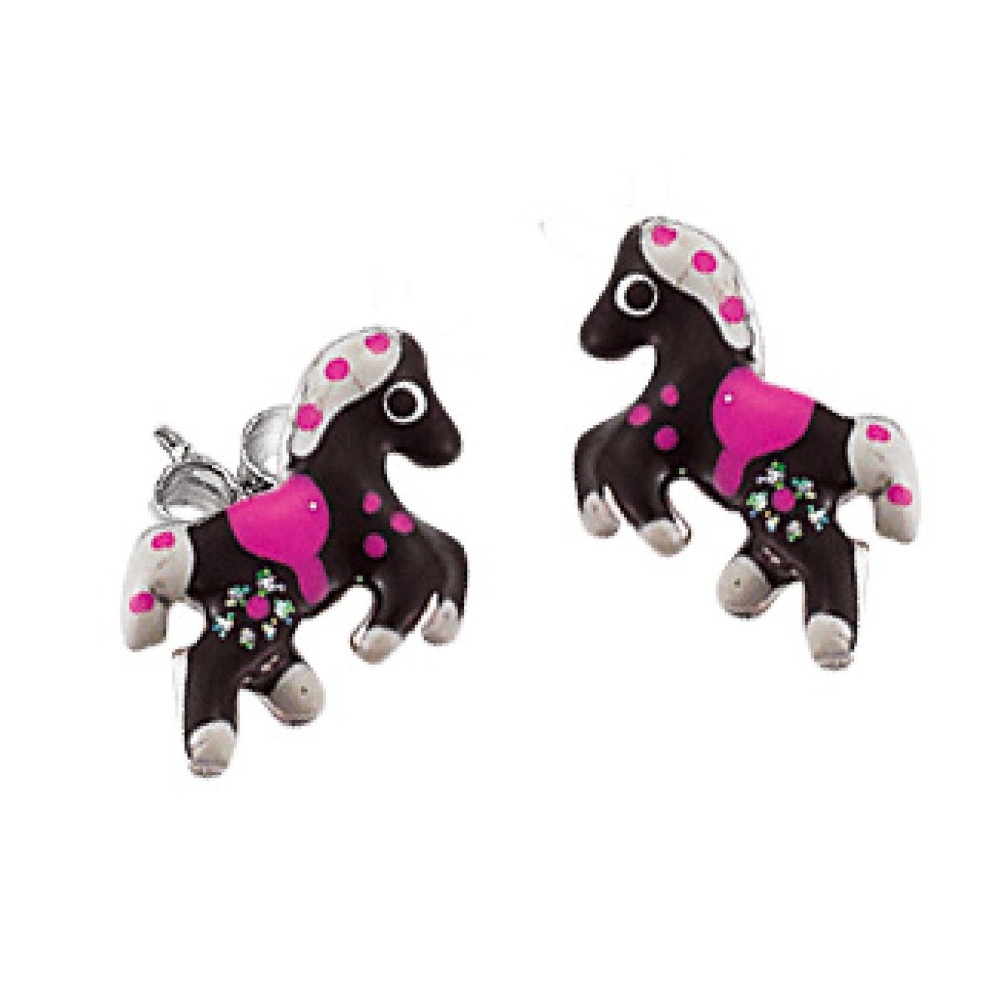 Ohrstecker 925/- Sterling Silber rhodiniert 1,00cm