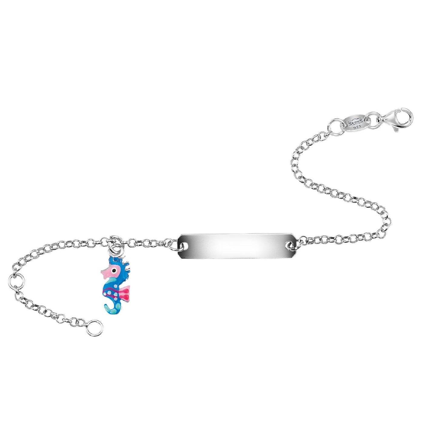 Armband Ankerkette 925/- Sterling Silber rhodiniert 14+3cm