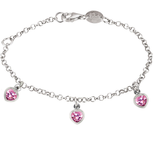 Armband Ankerkette 925/- Sterling Silber rhodiniert 14+2,5cm Zirkonia