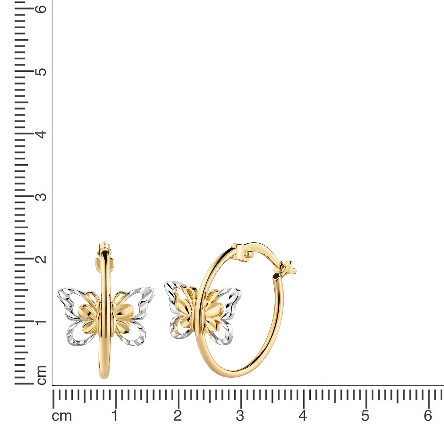 Creolen 585/- Gold 1,7cm ohne