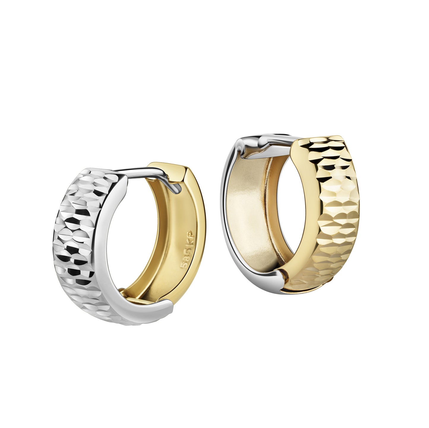 Creolen 585/- Gold 1,2cm ohne