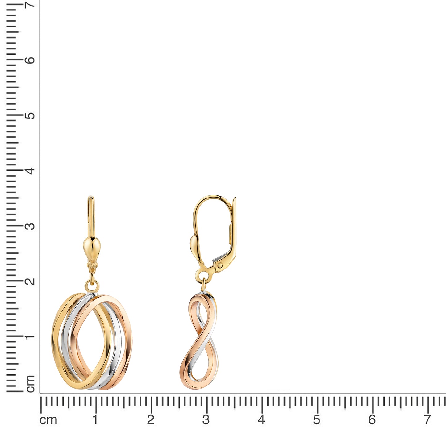 Ohrhänger 375/- Gold 3,4cm ohne