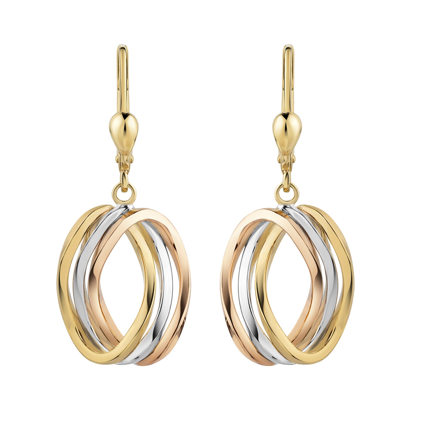 Ohrhänger 375/- Gold 3,4cm ohne